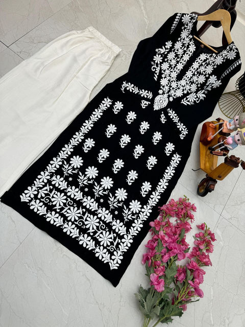 Designer Partywear Chikankari 2 piece Set