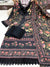 Black Pakistani Suit beautifully decorated with digital prints