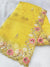 Beautiful Soft Organza Saree With Embroidery Work.