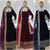 Heavy Viscos Velvet With Heavy Embroidery Work Gown With Dupatta.