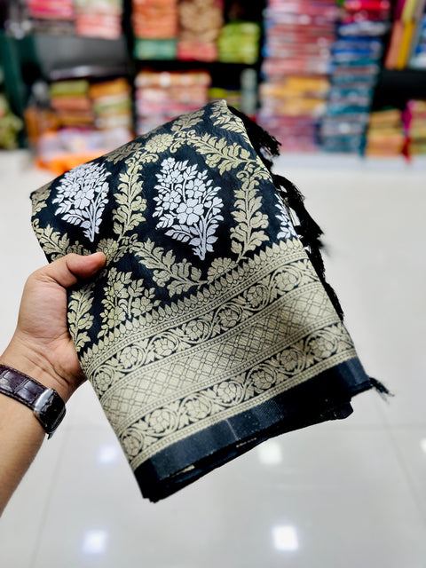 Premium banarasi Katan silk saree