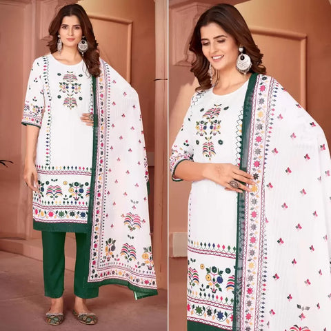 New Launching Digital Print Hit Kurtis, Pant & Dupatta