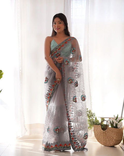 Heavy Butterfly Net Saree In 5 Colour's Available.