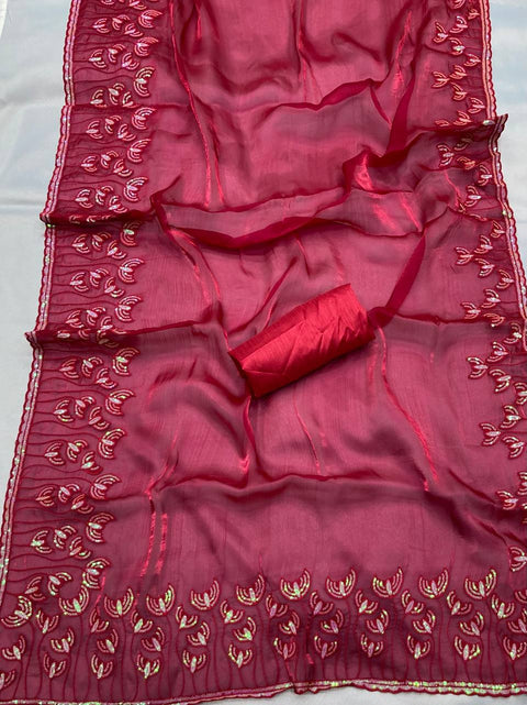 Beautiful  Saree for wedding on premium Soft