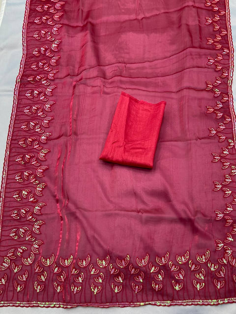 Beautiful  Saree for wedding on premium Soft