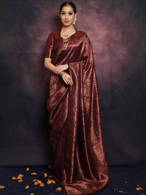 Women's pure Silk  Woven Design Saree