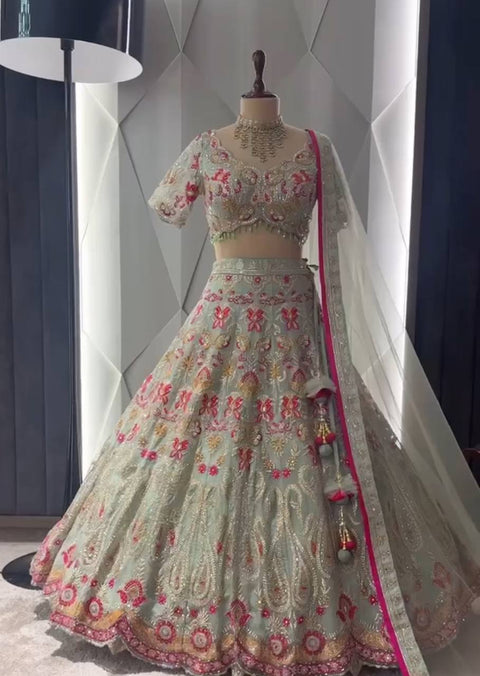 Embroidery Georgette Bridal Lehenga Choli