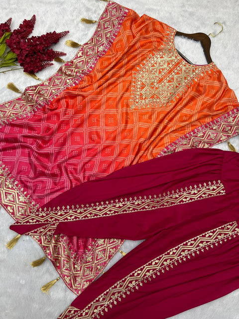 New Designer PURE CHINON SILK KAFTAN AND DHOTI