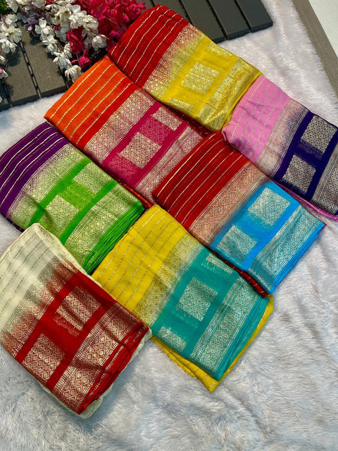 Woven Kanjivaram Banarasi Silk Saree