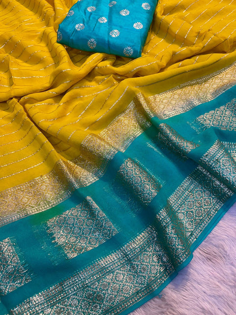 Woven Kanjivaram Banarasi Silk Saree