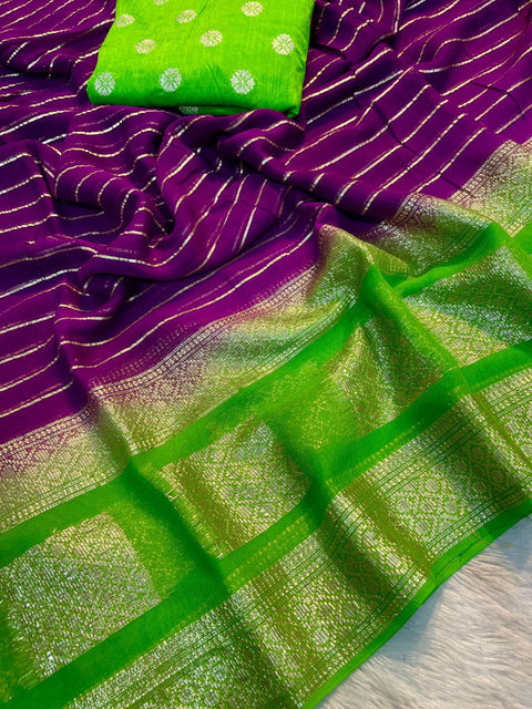 Woven Kanjivaram Banarasi Silk Saree