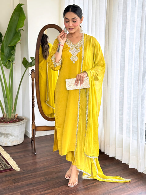 beautiful Designer heavy Viscose fabric  Kurta Suit set