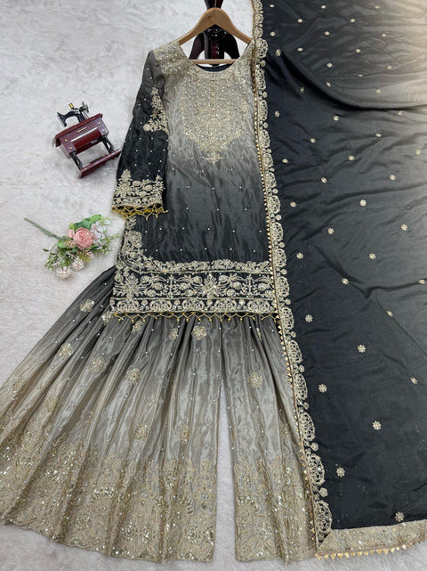 NEW DESIGNER HEAVY FUAX GEORGETTE PAKISTANI SUIT