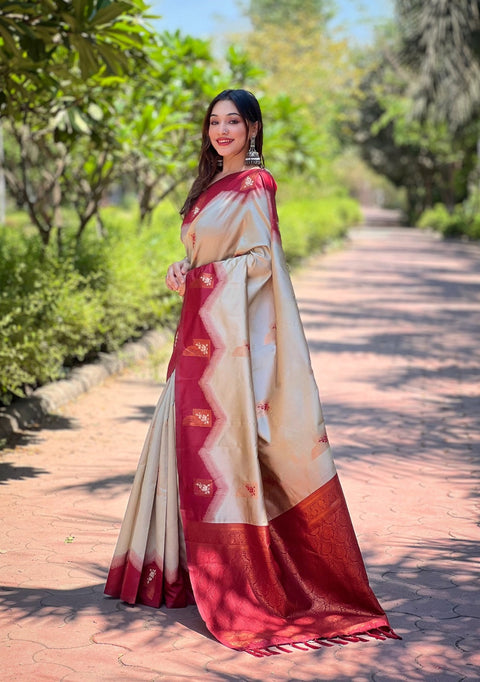 Pure Kanjivaram Banarasi Silk Saree