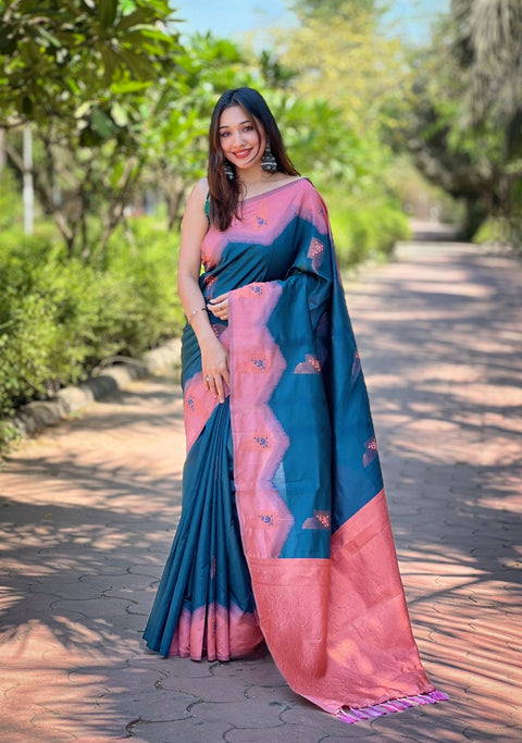 Pure Kanjivaram Banarasi Silk Saree