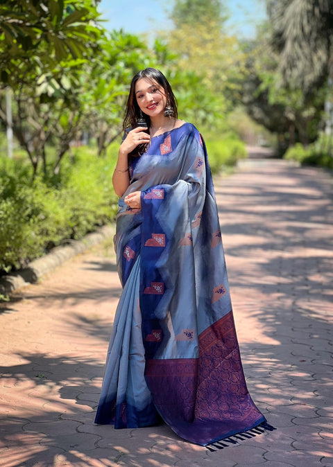 Pure Kanjivaram Banarasi Silk Saree