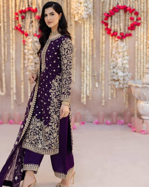 New Designer Party Wear Look Top-Pent and Dupatta
