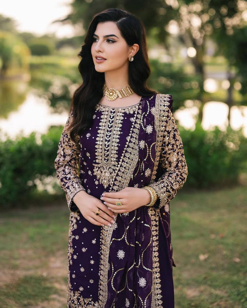 New Designer Party Wear Look Top-Pent and Dupatta
