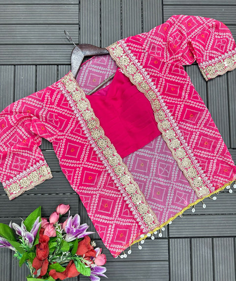 Heavy Georgette Indo Western Yellow Dhoti Style Sarara with blouse &koti