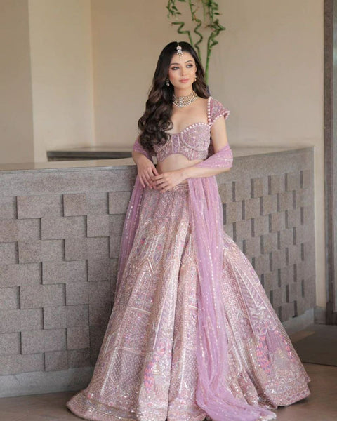 woman's Lengha choli set with beautiful design & new color  Lehenga Choli