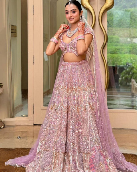 woman's Lengha choli set with beautiful design & new color  Lehenga Choli