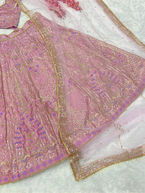 woman's Lengha choli set with beautiful design & new color  Lehenga Choli