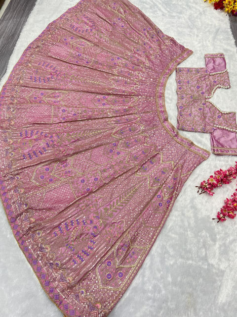 woman's Lengha choli set with beautiful design & new color  Lehenga Choli