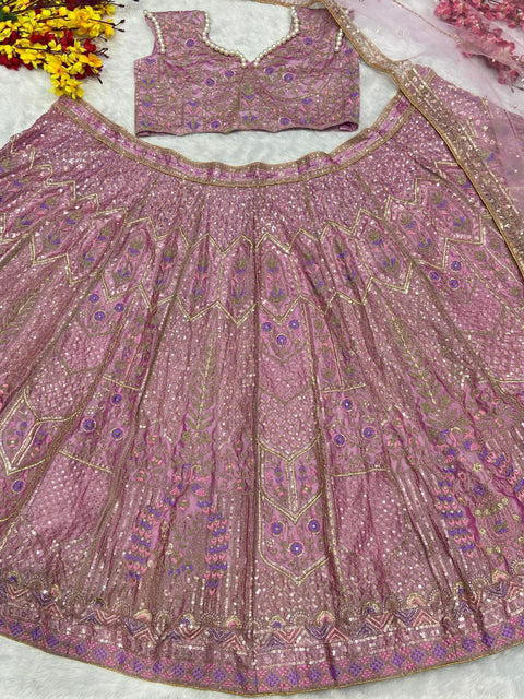 woman's Lengha choli set with beautiful design & new color  Lehenga Choli