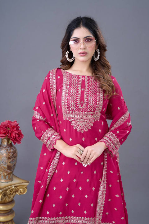 New Designer Party Wear Look Fancy Top-Sharara and  Dupatta
