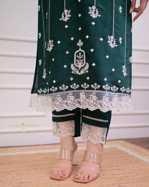 NEW DESIGNER HEAVY FUAX GEORGETTE DIGITAL PRINT HAND WORK SUIT