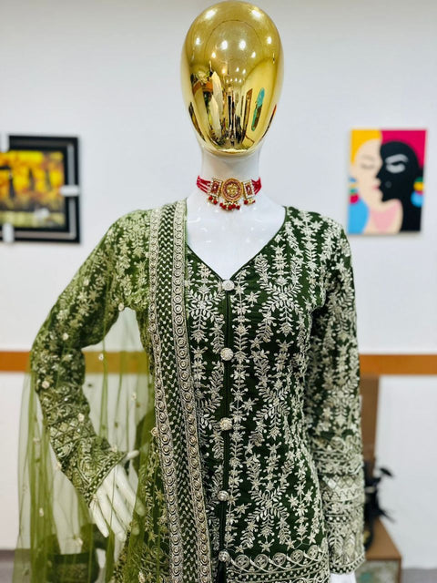 New Designer Party Wear Look Sharara Set
