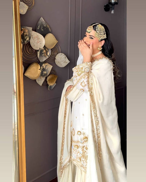 SPECIAL DESIGNER   TOP WITH SEQUANCE EMBROIDERY WORK WITH SARARA AND DUPATTA