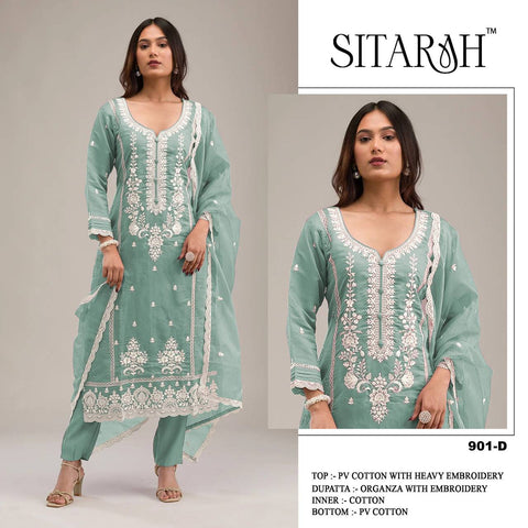 Heavy PV Cotton Straight Top Bottom with Dupatta