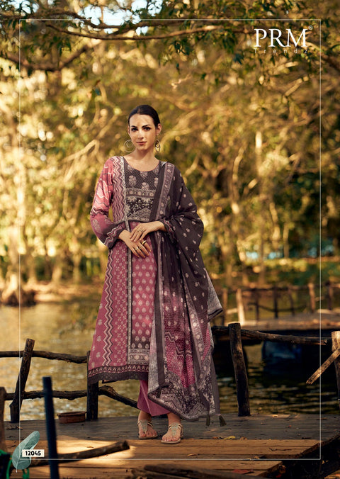 Designer Printed pure jamm cotton Kurta With Pant And Dupatta