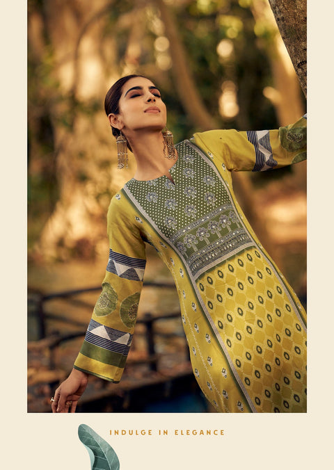 Designer Printed pure jamm cotton Kurta With Pant And Dupatta