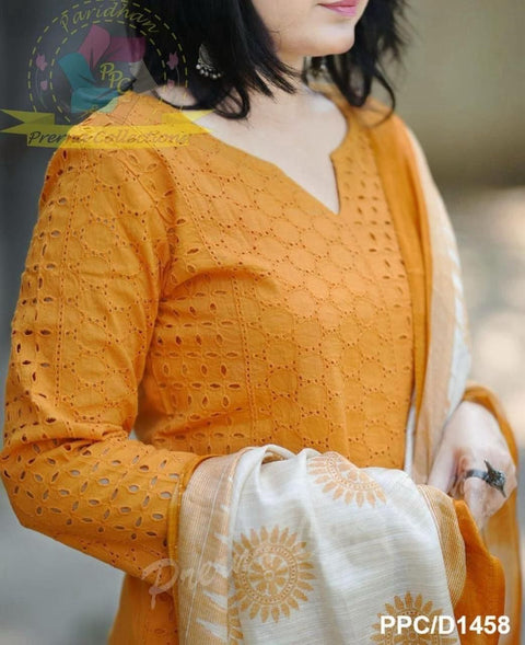 Pure South cotton beautiful handloom kurti suit