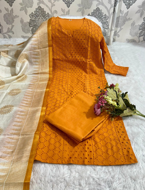 Pure South cotton beautiful handloom kurti suit