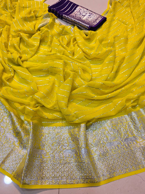 Pure Viscose Zari Weaving Saree