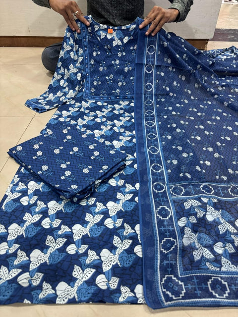 women Skylee Kurta Pant and Dupatta Set