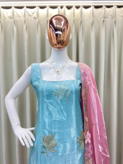 Georgette New Party Wear Punjabi Pakistani Anarkali Plazzo Export Suit,