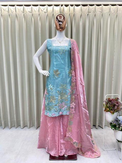 Georgette New Party Wear Punjabi Pakistani Anarkali Plazzo Export Suit,