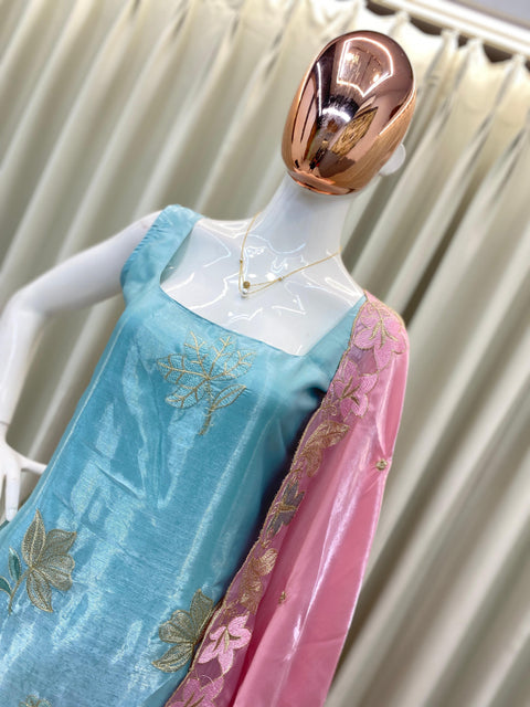 Georgette New Party Wear Punjabi Pakistani Anarkali Plazzo Export Suit,