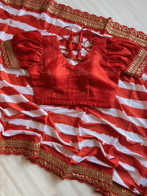 beautiful pure Satin Silk digital Printed Work sarees