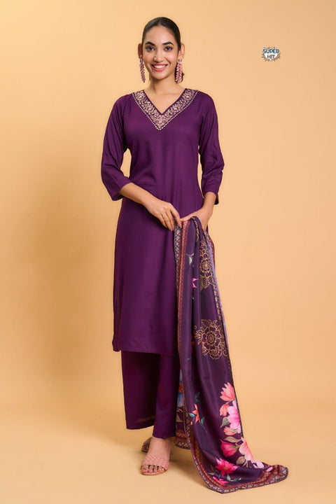 Varanga Women Kurta Pant Dupatta Set