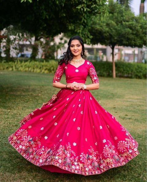 Beautiful traditional paithani Gown