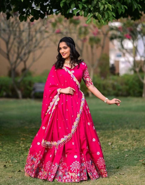 Beautiful traditional paithani Gown