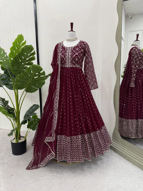 Party Wear Embroidery Work Fancy Suit Anarkali suit