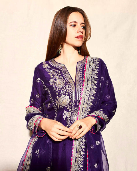 Printed Cotton Straight Suit Set With Dupatta