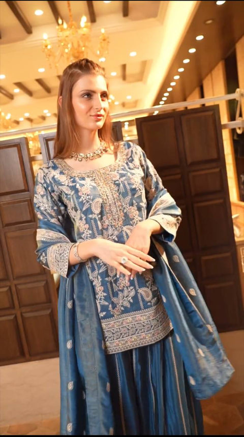 pure heavy chinnon silk lehenga-choli