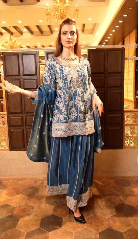 pure heavy chinnon silk lehenga-choli